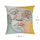 Capa Para Almofada 50x50cm Veludo Luxor Belchior Colorido