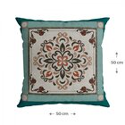 Capa Para Almofada 50x50cm Veludo Luxor Belchior Verde