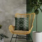 Capa Para Almofada 50x50cm Veludo Luxor Belchior Verde/branco