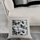 Capa Para Almofada 50x50cm Velveteen Belchior Cinza/preto