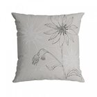 Capa Para Almofada 50x50cm Velveteen Belchior Cinza/preto