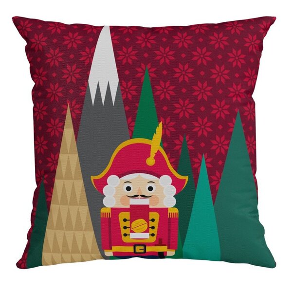 Capa Para Almofada  Natalina Soldado E Montanhas 43x43cm Belc