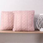 Capa Para Almofada Avulsa Tricot Rose