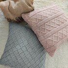 Capa Para Almofada Avulsa Tricot Rose