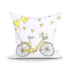 Capa Para Almofada Bicicleta Estampada Microfibra 45cm X 45cm