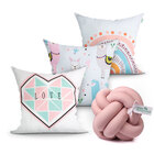 Capa Para Almofada Branca Estampada 3 Unidades 45cm X 45cm +