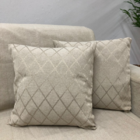 Capa Para Almofada Catedral 45cmx45cm Cor  Bege