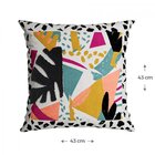 Capa Para Almofada Com Bordado 43x43cm Velveteen Belchior Azu