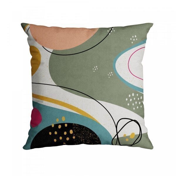 Capa Para Almofada Com Bordado 50x50cm Velveteen Belchior Col