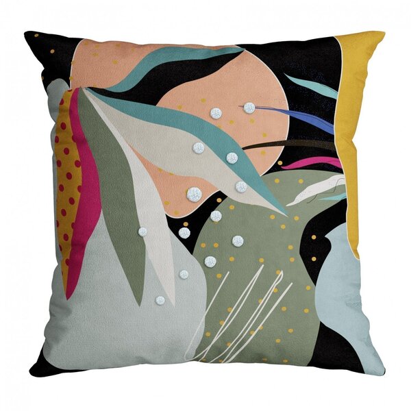 Capa Para Almofada Com Bordado 50x50cm Velveteen Belchior Col