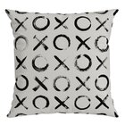 Capa Para Almofada Com Cordonê 43x43cm Ludic Belchior Preto/b