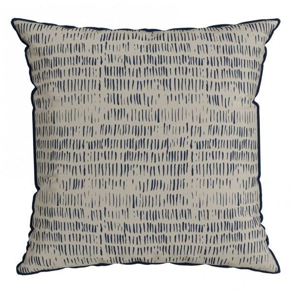 Capa Para Almofada Com Cordonê 43x43cm Náutica Belchior Azul/