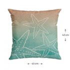 Capa Para Almofada Com Cordonê 43x43cm Náutica Belchior Azul/