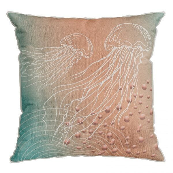 Capa Para Almofada Com Cordonê 43x43cm Náutica Belchior Azul/