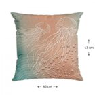 Capa Para Almofada Com Cordonê 43x43cm Náutica Belchior Azul/