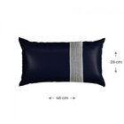 Capa Para Almofada Com Crochê 28x48cm Silk Home Belchior Abad