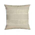 Capa Para Almofada Com Crochê 43x43cm Silk Home Belchior Bege