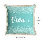 Capa Para Almofada Com Franja 43cm X 43cm 053 Dolce Belchior