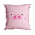 Capa Para Almofada Com Franja 43x43cm Dolce Belchior Rosa