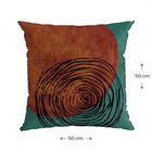 Capa Para Almofada Com Grelot Lateral 50x50cm Veludo Luxor Be