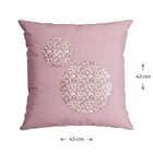 Capa Para Almofada Com Paetê 43x43cm Dolce Belchior Rosa