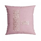 Capa Para Almofada Com Paetê 43x43cm Dolce Belchior Rosa