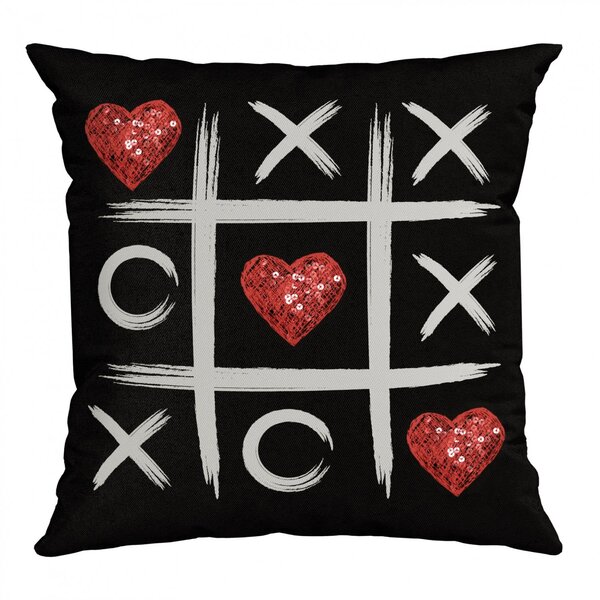 Capa Para Almofada Com Paetê 43x43cm Ludic Belchior Preto, Ve