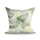 Capa Para Almofada De Sala Verde Folhas 45cm X 45cm Com Zíper