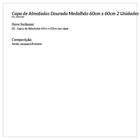 Capa Para Almofada Dourada Grande 2 Unidades 60cm X 60cm Teci