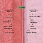 Capa Para Almofada Drapeada Em Veludo Quadrada 50x50 Com Ench