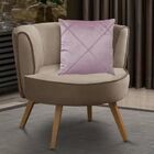 Capa Para Almofada Drapeada Em Veludo Quadrada 50x50 Com Ench