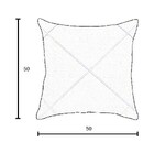 Capa Para Almofada Drapeada Em Veludo Quadrada 50x50 Com Ench