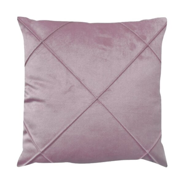 Capa Para Almofada Drapeada Em Veludo Quadrada 50x50 Com Ench
