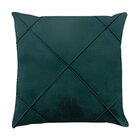 Capa Para Almofada Drapeada Em Veludo Quadrada 50x50 Verde Es