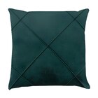Capa Para Almofada Drapeada Em Veludo Quadrada 50x50 Verde Es