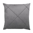 Capa Para Almofada Drapeada Em Veludo Quadrada 60x60 Com Ench