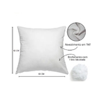 Capa Para Almofada Drapeada Em Veludo Quadrada 60x60 Com Ench