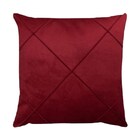 Capa Para Almofada Drapeada Em Veludo Quadrada Bordo