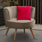 Capa Para Almofada Drapeada Em Veludo Quadrada Vermelho