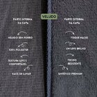 Capa Para Almofada Drapeada Em Veludo Retangular 60x40 Com En