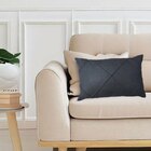 Capa Para Almofada Drapeada Em Veludo Retangular 60x40 Com En