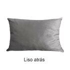 Capa Para Almofada Drapeada Em Veludo Retangular 60x40 Com En