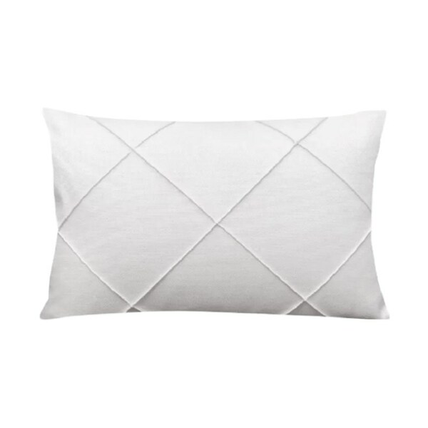 Capa Para Almofada Drapeada Em Veludo Retangular 60x40 Com En