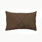 Capa Para Almofada Drapeada Em Veludo Retangular 60x40 Com En