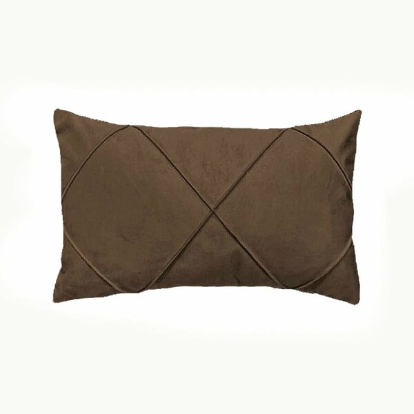 Capa Para Almofada Drapeada Em Veludo Retangular 60x40 Com En