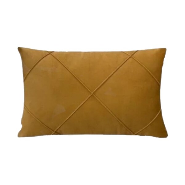 Capa Para Almofada Drapeada Em Veludo Retangular 60x40 Mostar