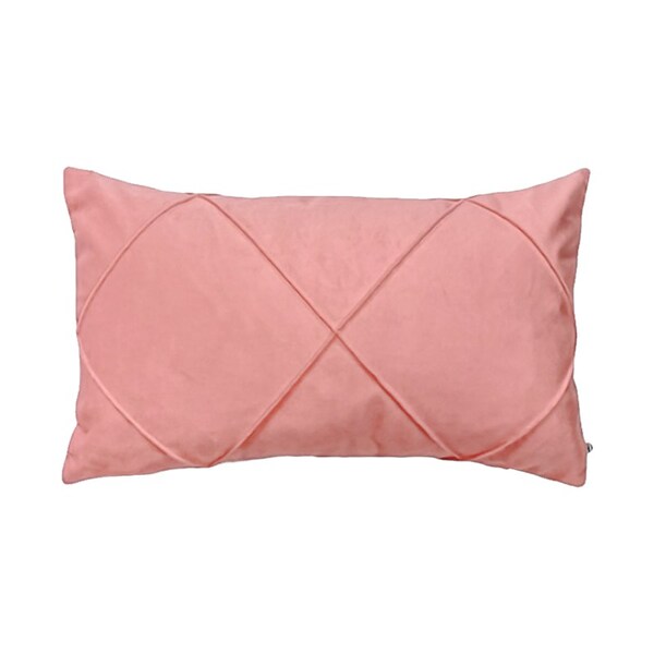 Capa Para Almofada Drapeada Em Veludo Retangular Rose