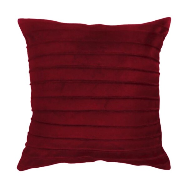Capa Para Almofada Drapeada Line Em Veludo Quadrada 50x50 Bor