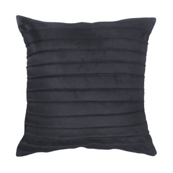 Capa Para Almofada Drapeada Line Em Veludo Quadrada 50x50 Cin