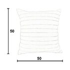 Capa Para Almofada Drapeada Line Em Veludo Quadrada 50x50 Mos